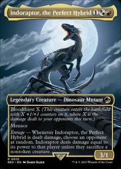 Indoraptor, the Perfect Hybrid Jurassic World Collection Bordless